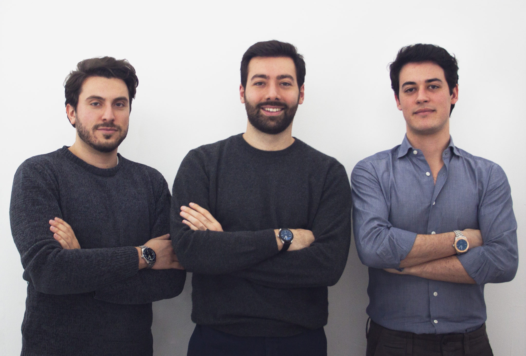 Alessandro Pedersoli Ceo & Chief Designer, Matteo Capetti Business Strategist and Sales Director, Pietro Punzo Designer & E-Commerce Manager